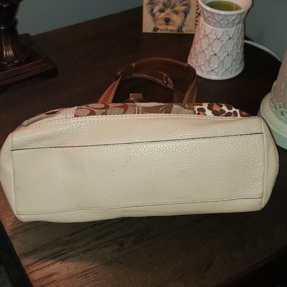 Coach Patchwork Animal Print Satchel - Picture 2 of 8